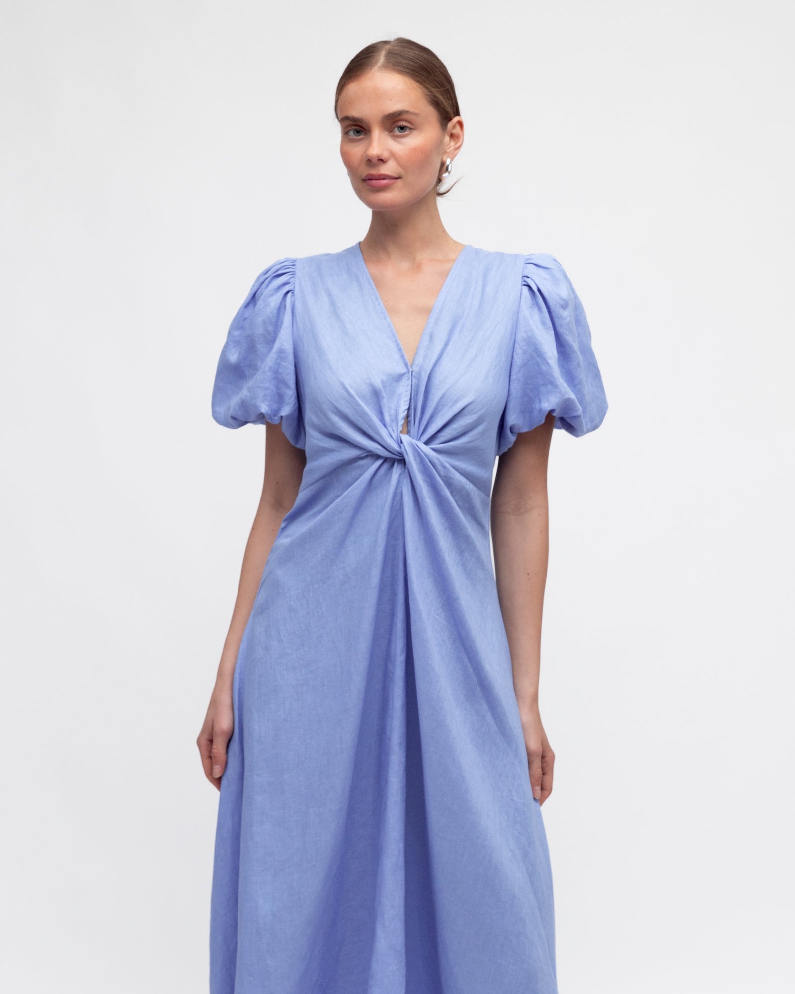 Chica Twist Knot Midi Dress