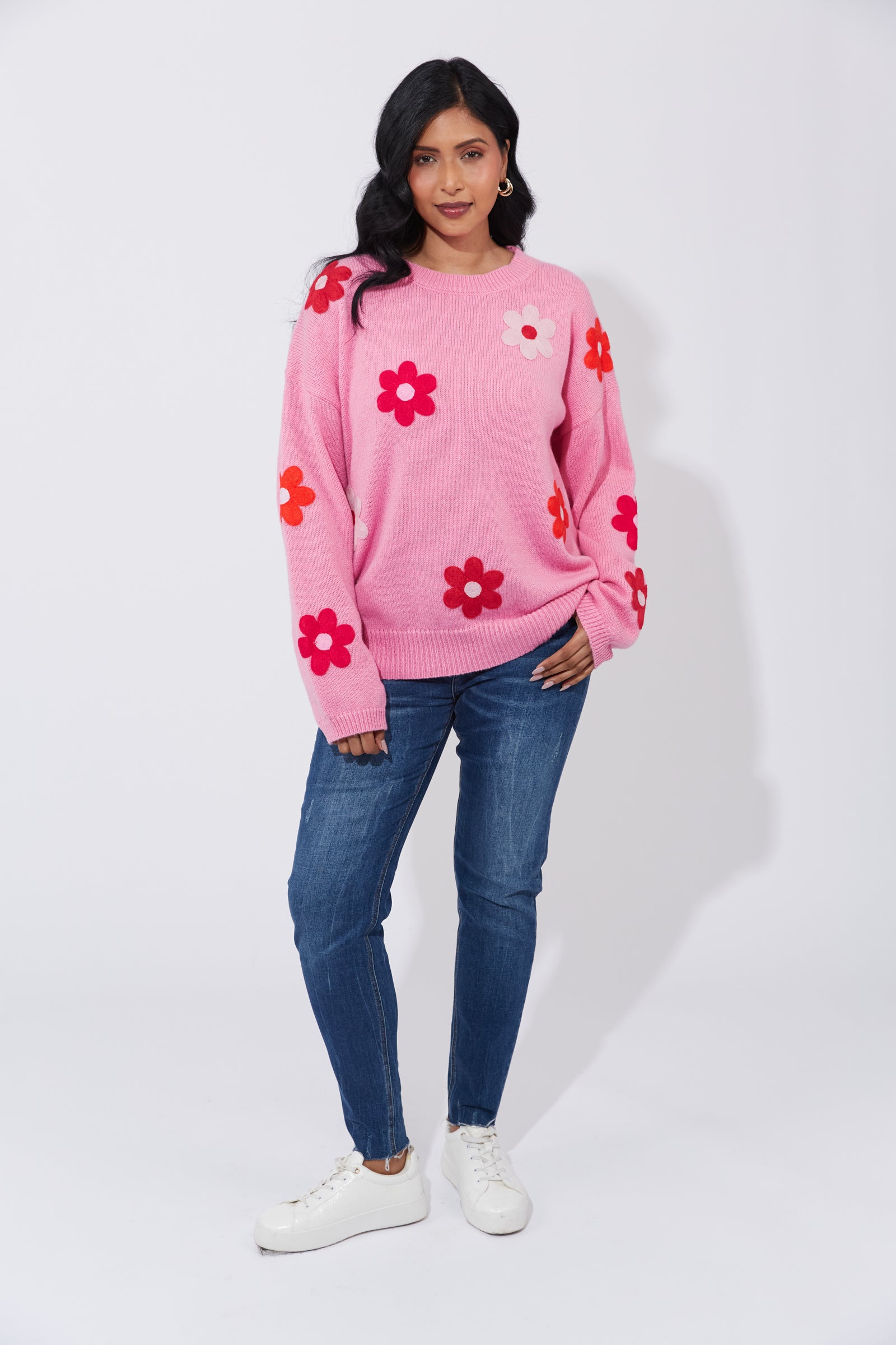 Delphi Flower Knit Jumper