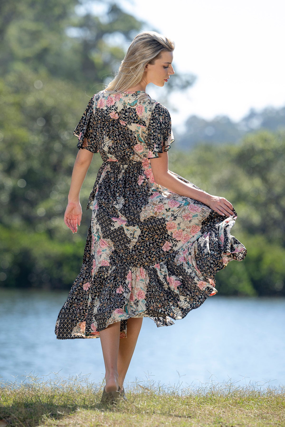 Amirah Frill Wrap Dress