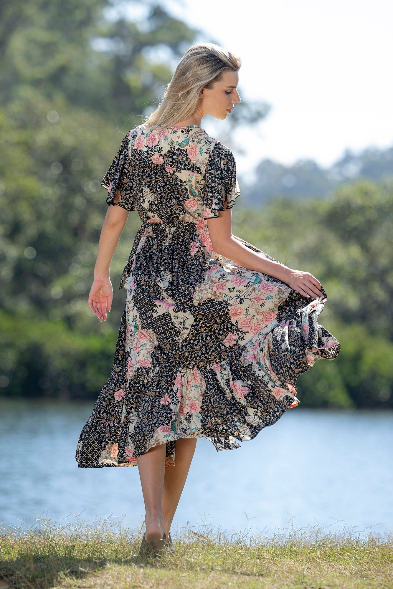 Amirah Frill Wrap Dress