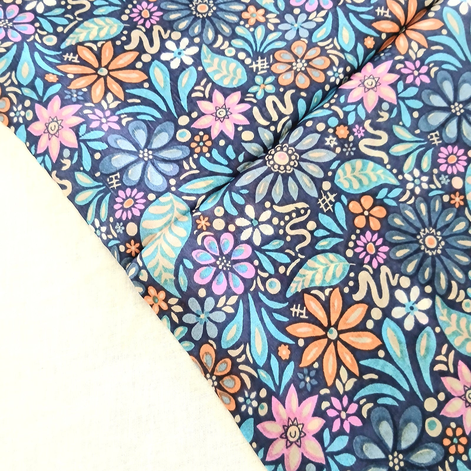 Silk Floral Scarf