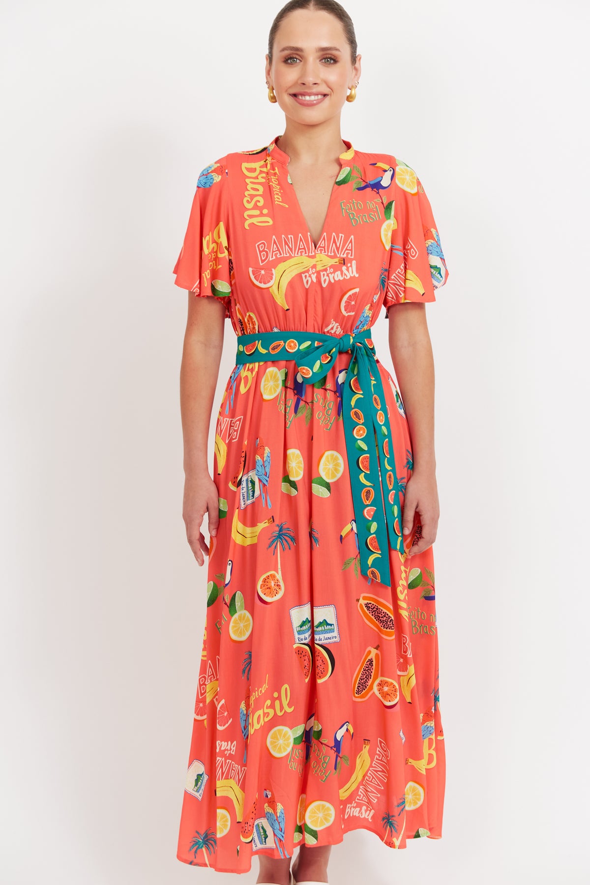 Cabana V Neck Maxi Dress
