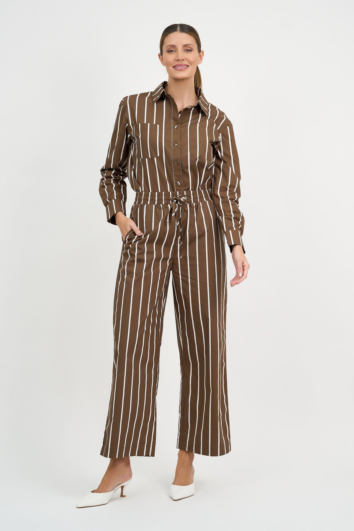 Cotton Stripe Pant