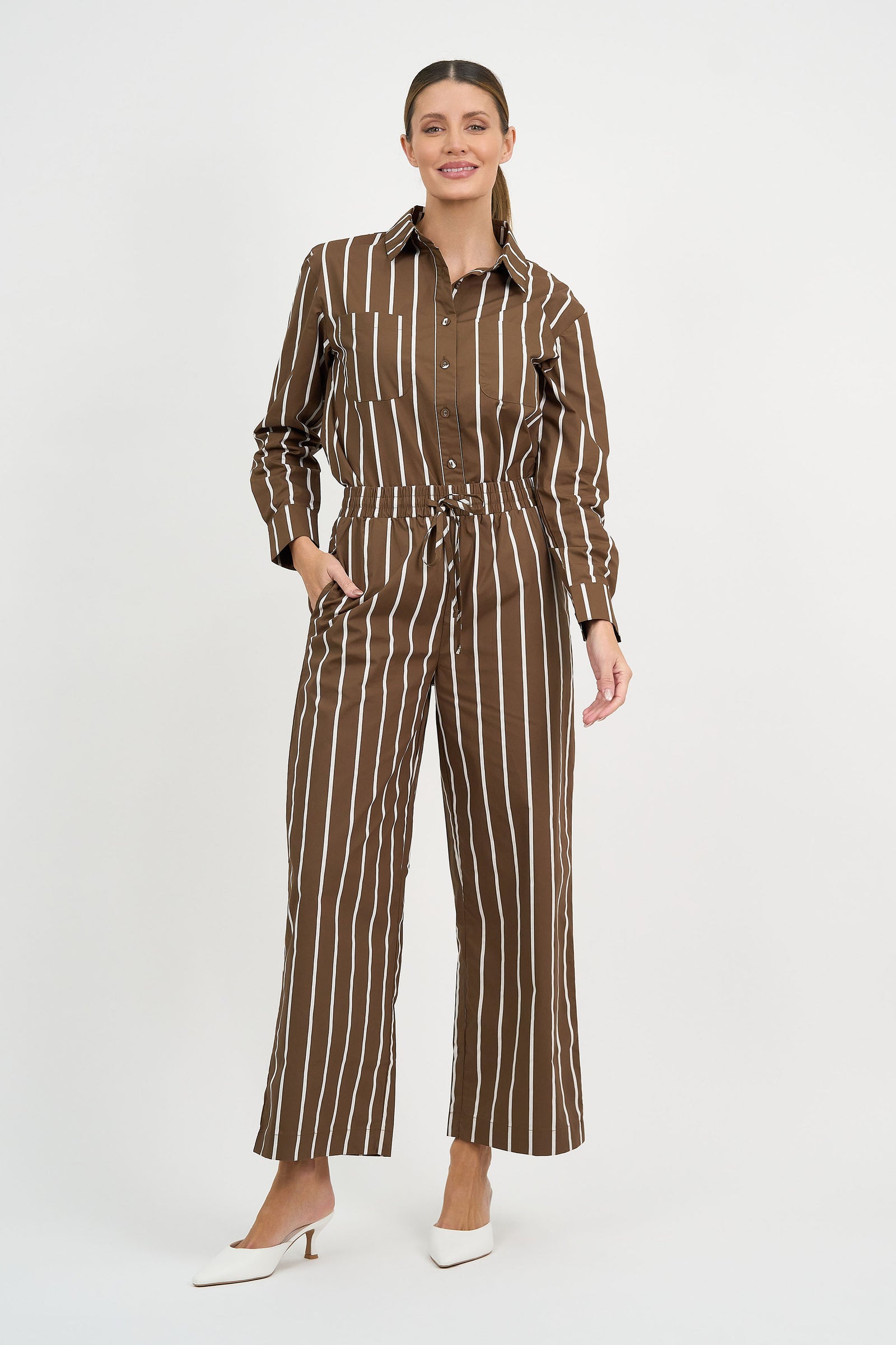 Cotton Stripe Pant