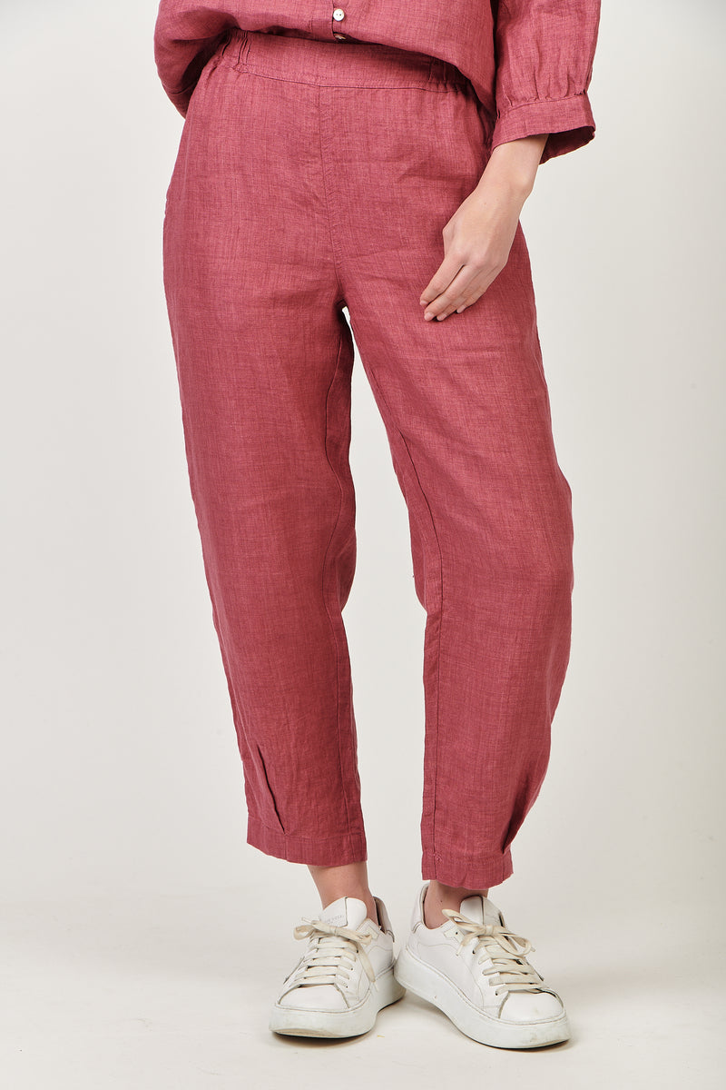 Linen Crop Trousers
