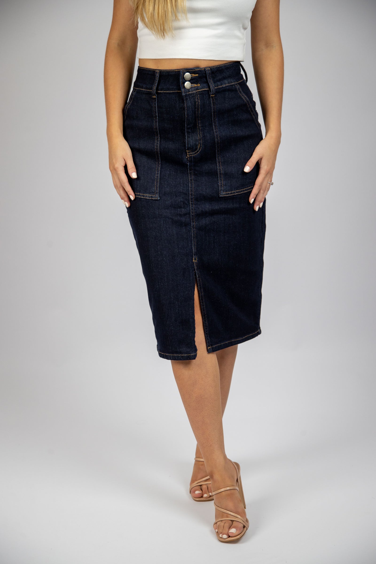 Straight Up Midi Skirt