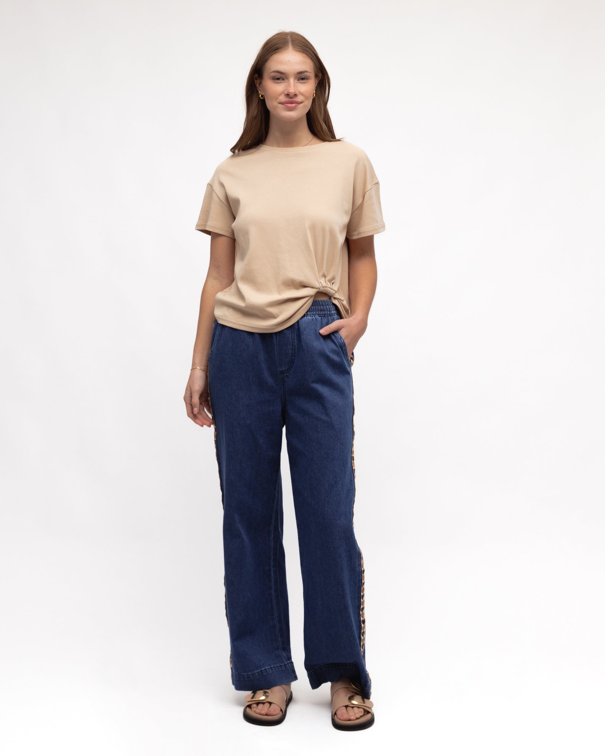 Heart Side Stripe Jeans