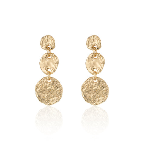 Disc Drop Earrings