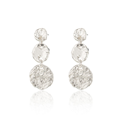 Disc Drop Earrings