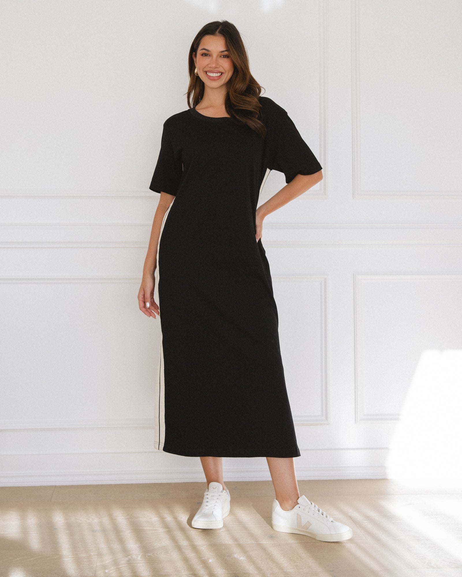 Side Stripe Dress