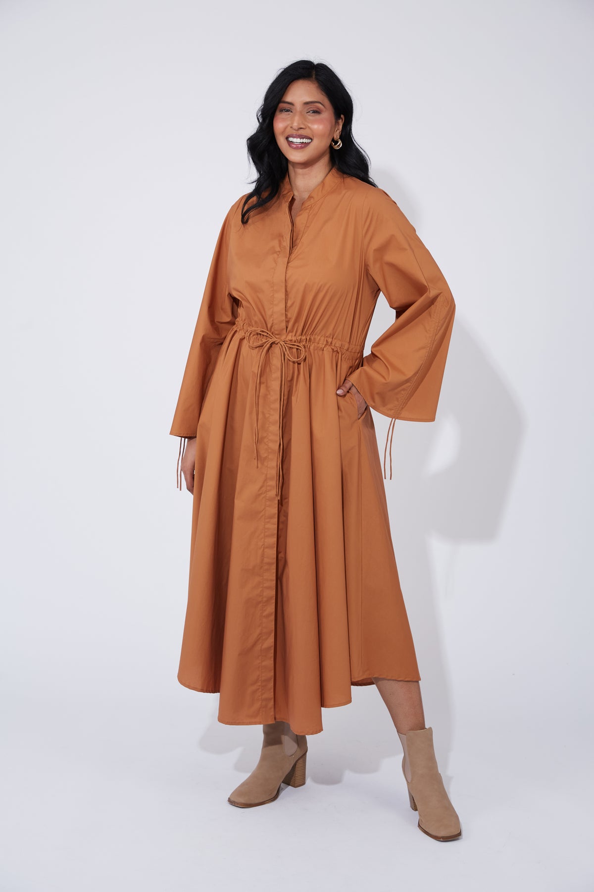Phoenix Maxi Shirt Dress