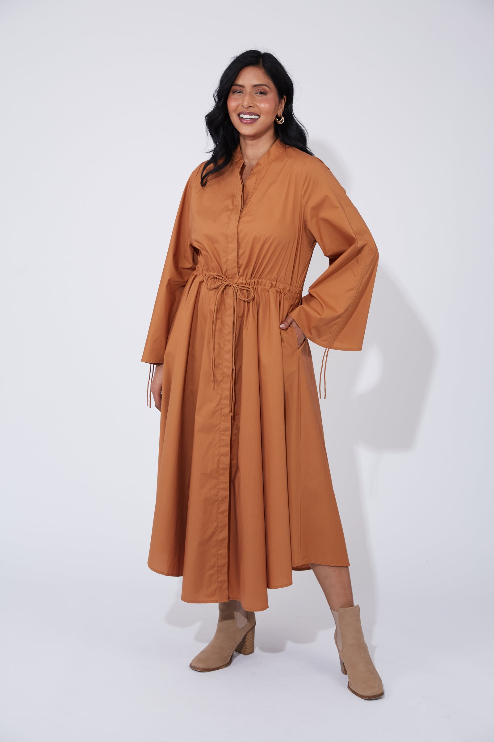 Phoenix Maxi Shirt Dress
