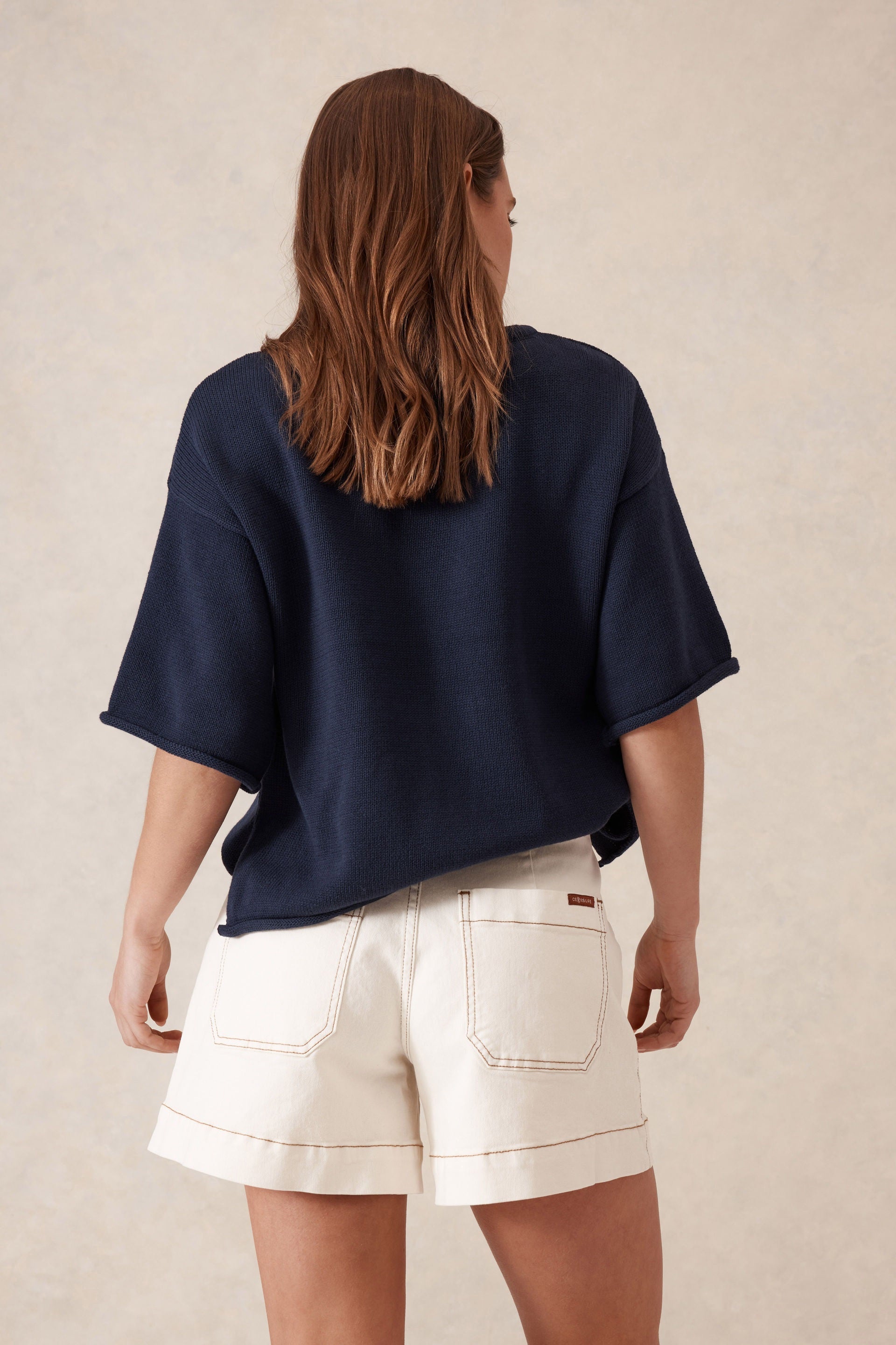 Esther Denim Patch Pocket Shorts