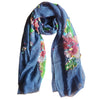 Embroidered Wool Scarf