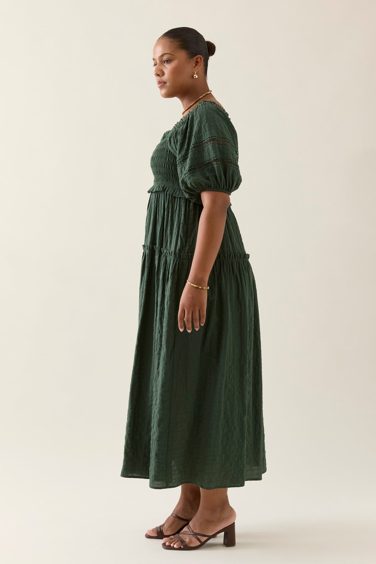 Esther Shirred Maxi Dress