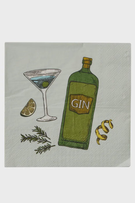 Gimlet Gin Napkins - 20 Pack