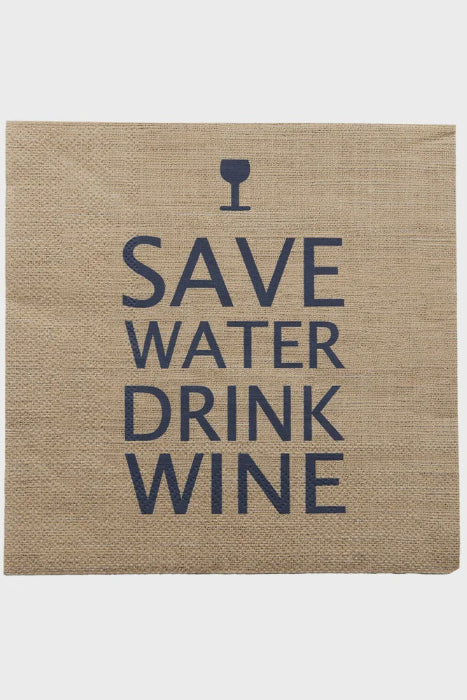 Save Water Napkins - 20 Pack