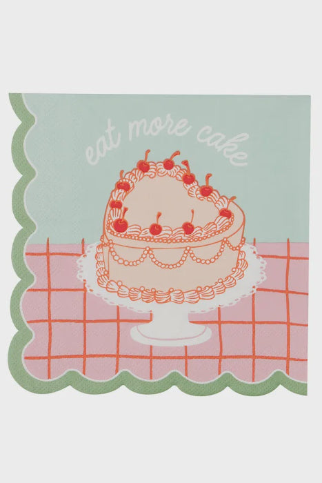 Buttercream Cake Napkins - 20 Pack
