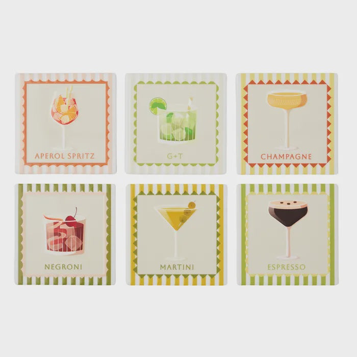 Aperitif Ceramic Coasters