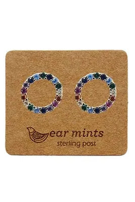 Rainbow Circle Earrings