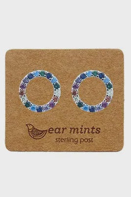 Rainbow Circle Earrings
