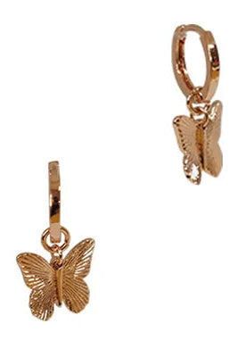 Butterfly Huggie Earrings