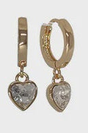Heart Huggie Earrings