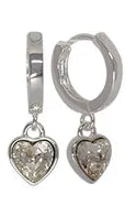 Heart Huggie Earrings