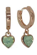 Heart Huggie Earrings