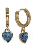 Heart Huggie Earrings