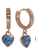 Heart Huggie Earrings