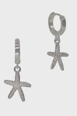 Starfish Huggie Earrings