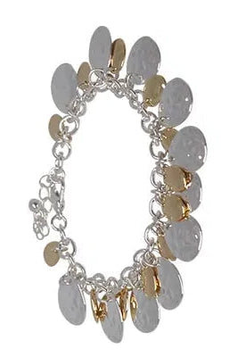 Two Tone Charm Bracelet