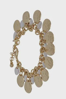 Two Tone Charm Bracelet