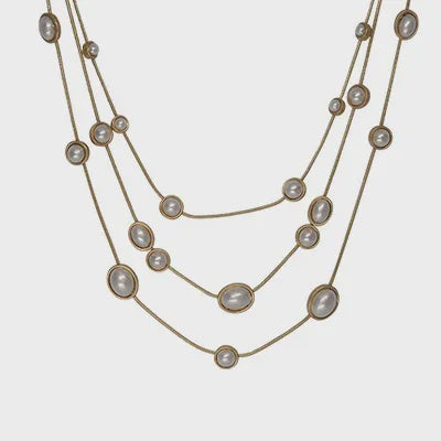 Two Tone Multi-Layer Necklace