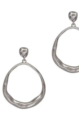 Rounded Teardrop Earrings