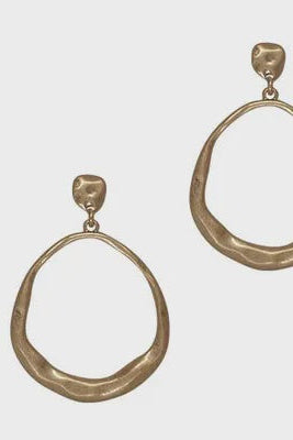 Rounded Teardrop Earrings