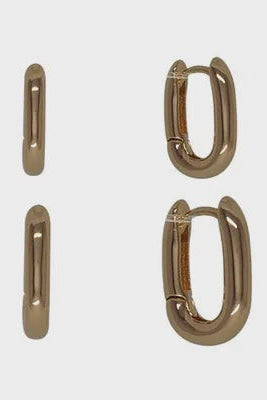 V-Shape Hinged Earrings