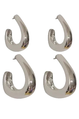 Teardrop Hoop Earrings