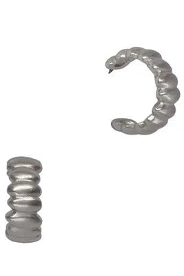 Ribbed Hoop Earrings