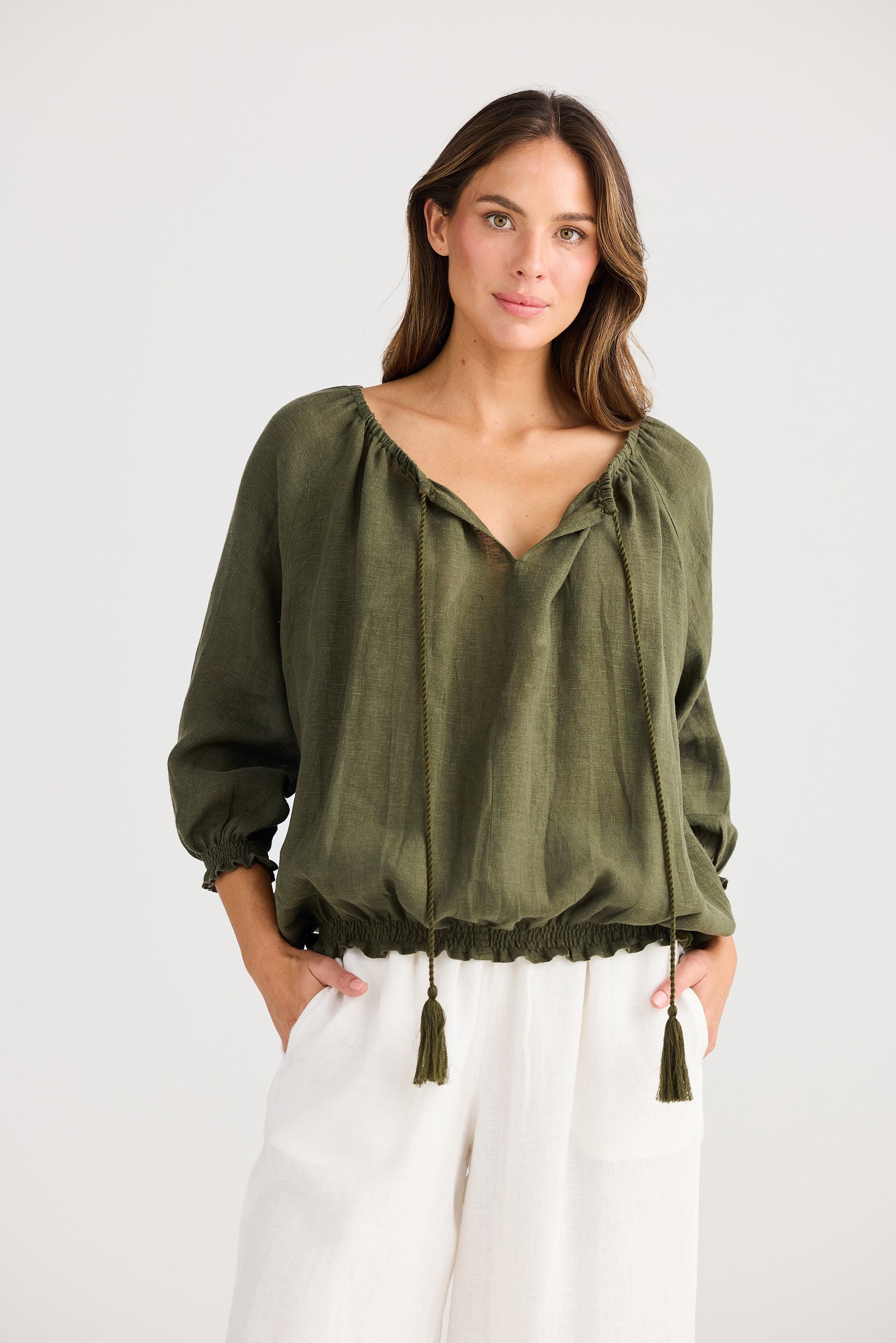 Seaside Top - Olive