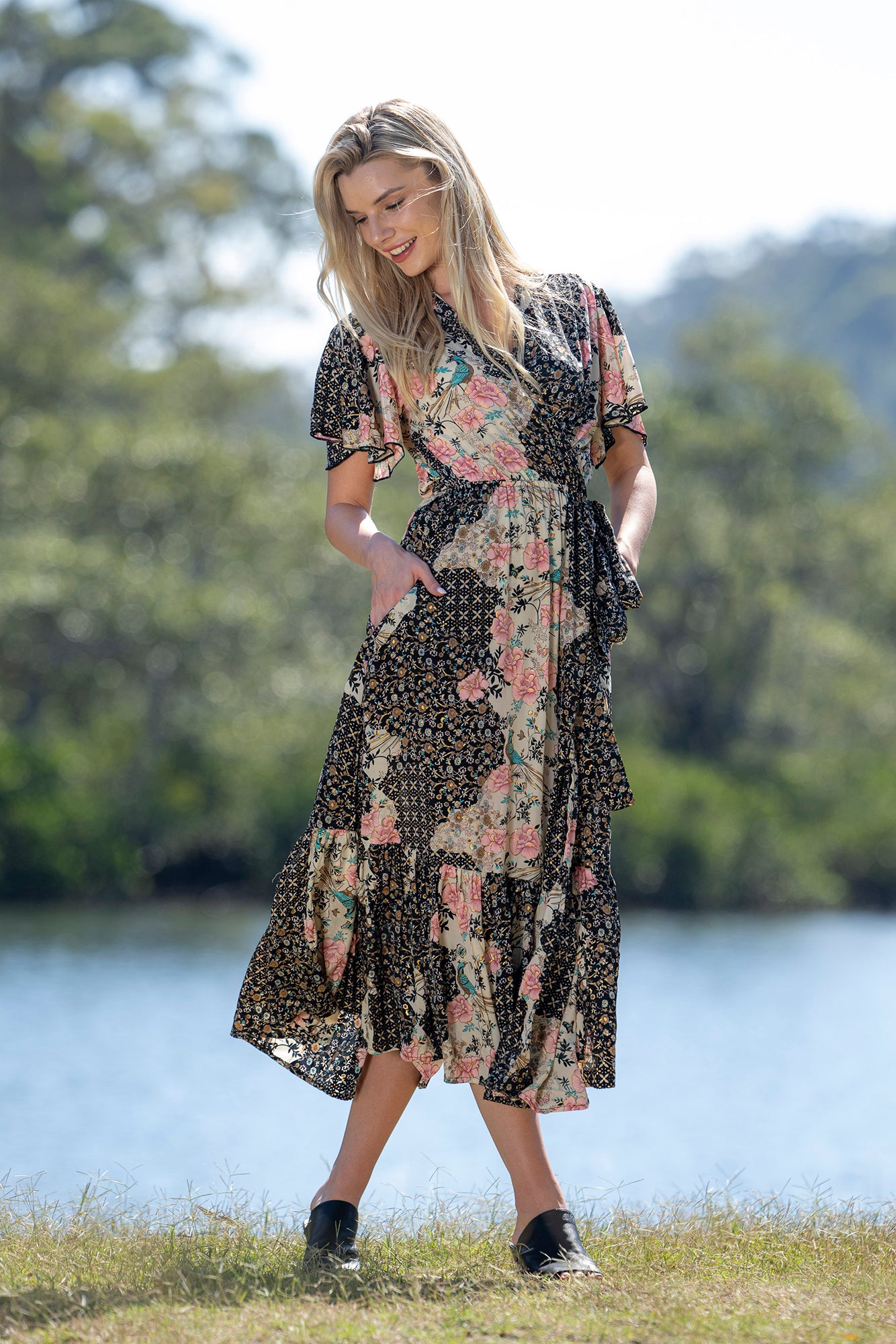 Amirah Frill Wrap Dress