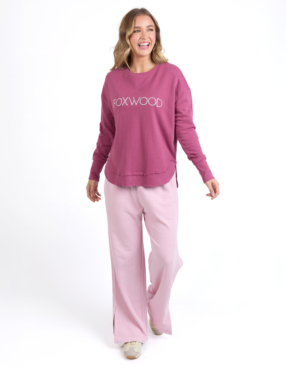 Simplified Metallic Crew Neck Jumper