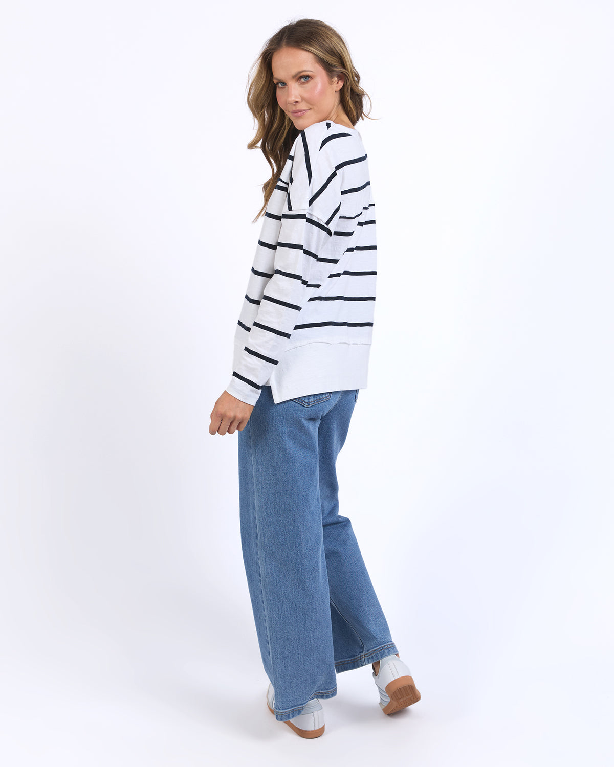 Jayne Striped Throw on Top