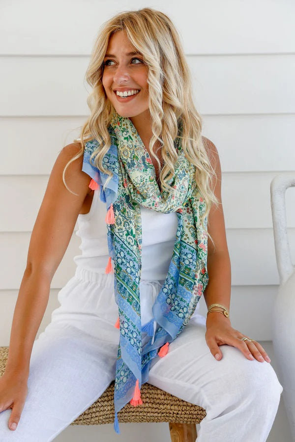 Paisley Tassel Scarf