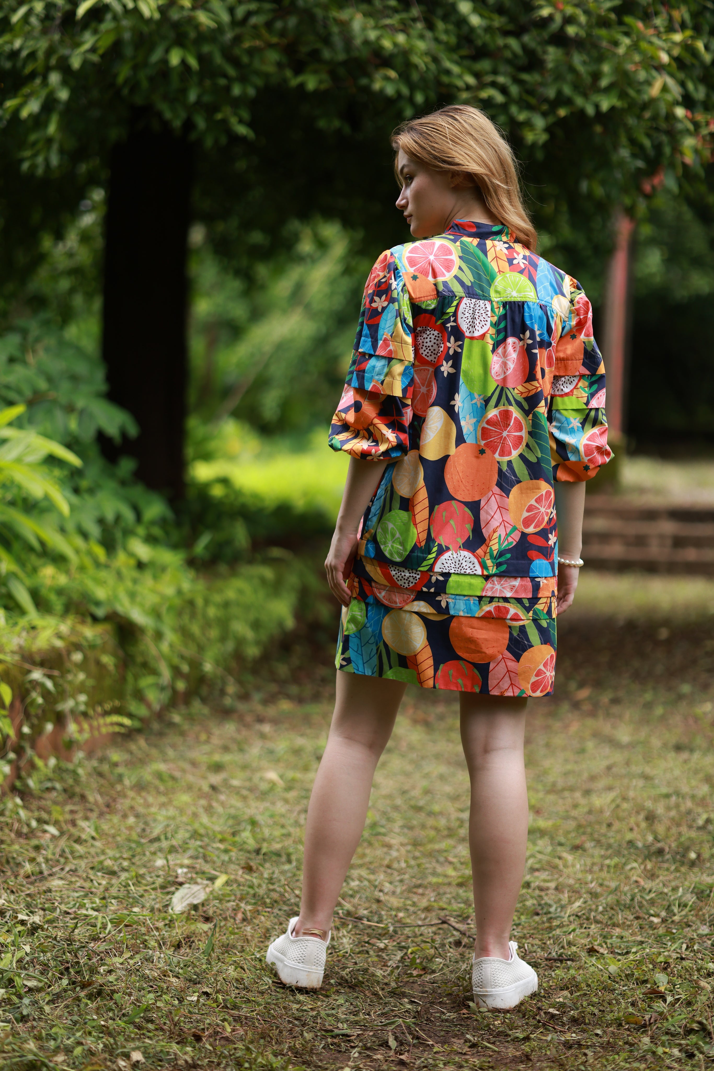 Freya Dress in Fruit Forest by Maude Vivante - Kindred Spirit - Kindred Spirit Boutique & Gift Freya Dress in Fruit Forest by Maude Vivante - Kindred Spirit - Kindred Spirit Boutique & Gift