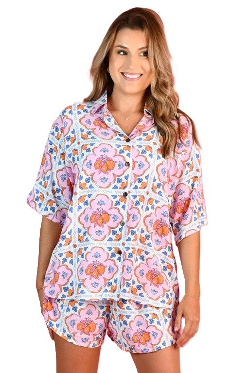 Yacht Shorts – Lemon Tile