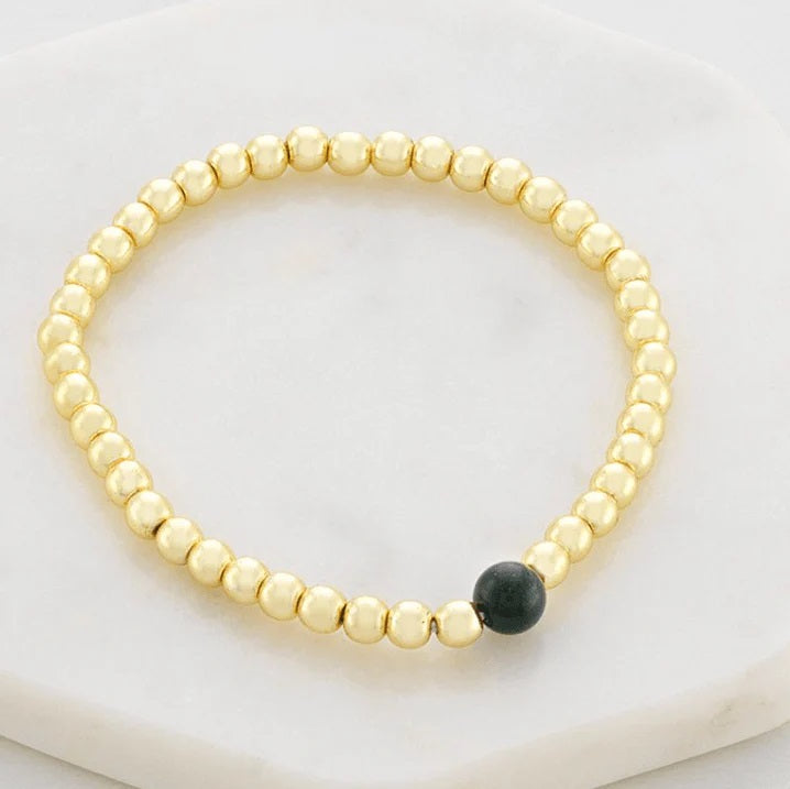 Gold Bead Bracelet