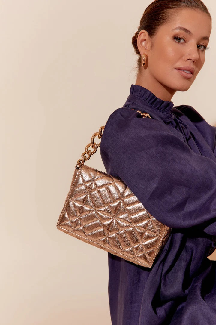 Amira Patten Quilt Shoulder Bag