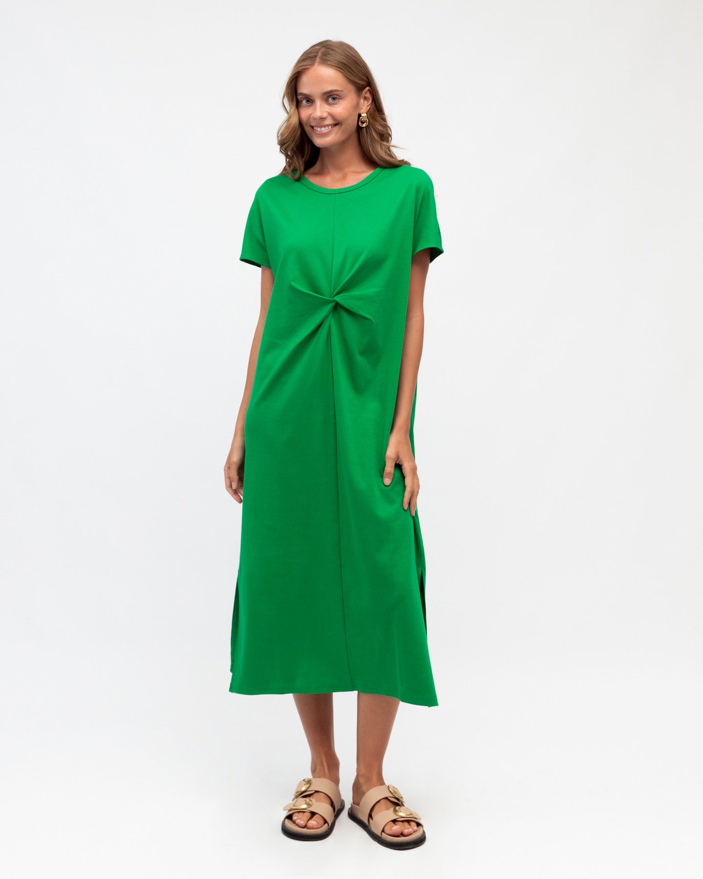 Cotton Twist Front Dress